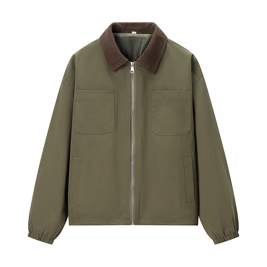Damen Übergangsjacke mit modischem Cordkragen und praktischen Taschen Stalluxe