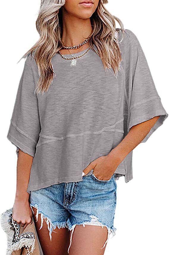 Women's Quarter-Sleeve Boxy Top Stalluxe