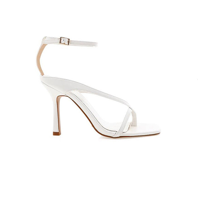 Damen Elegante high heels mit verstellbarem Knöchelriemen und soften Fußbett Stalluxe