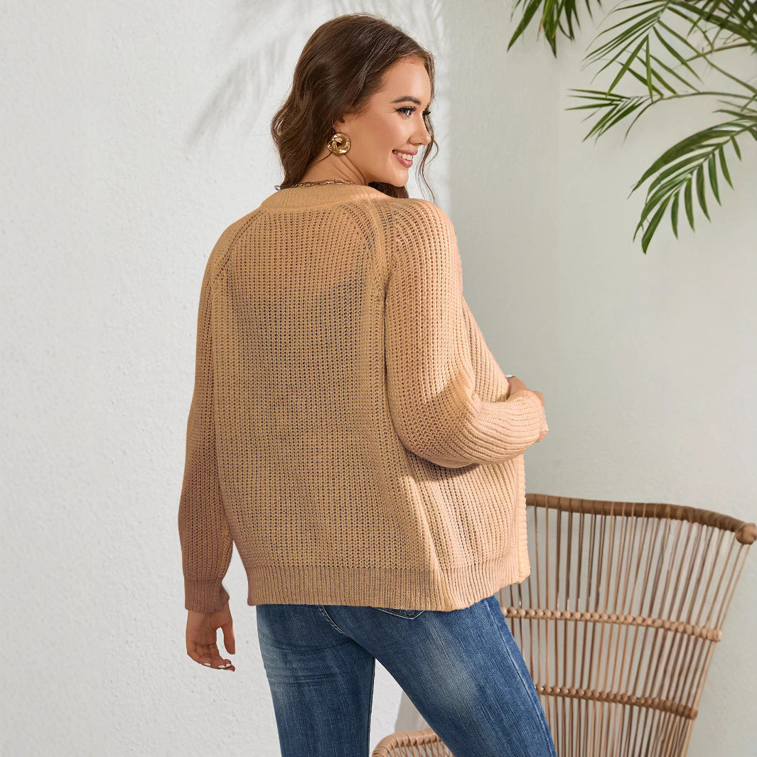 Damen Grobstrick Cardigan mit lässiger Passform und offenen Front Stalluxe