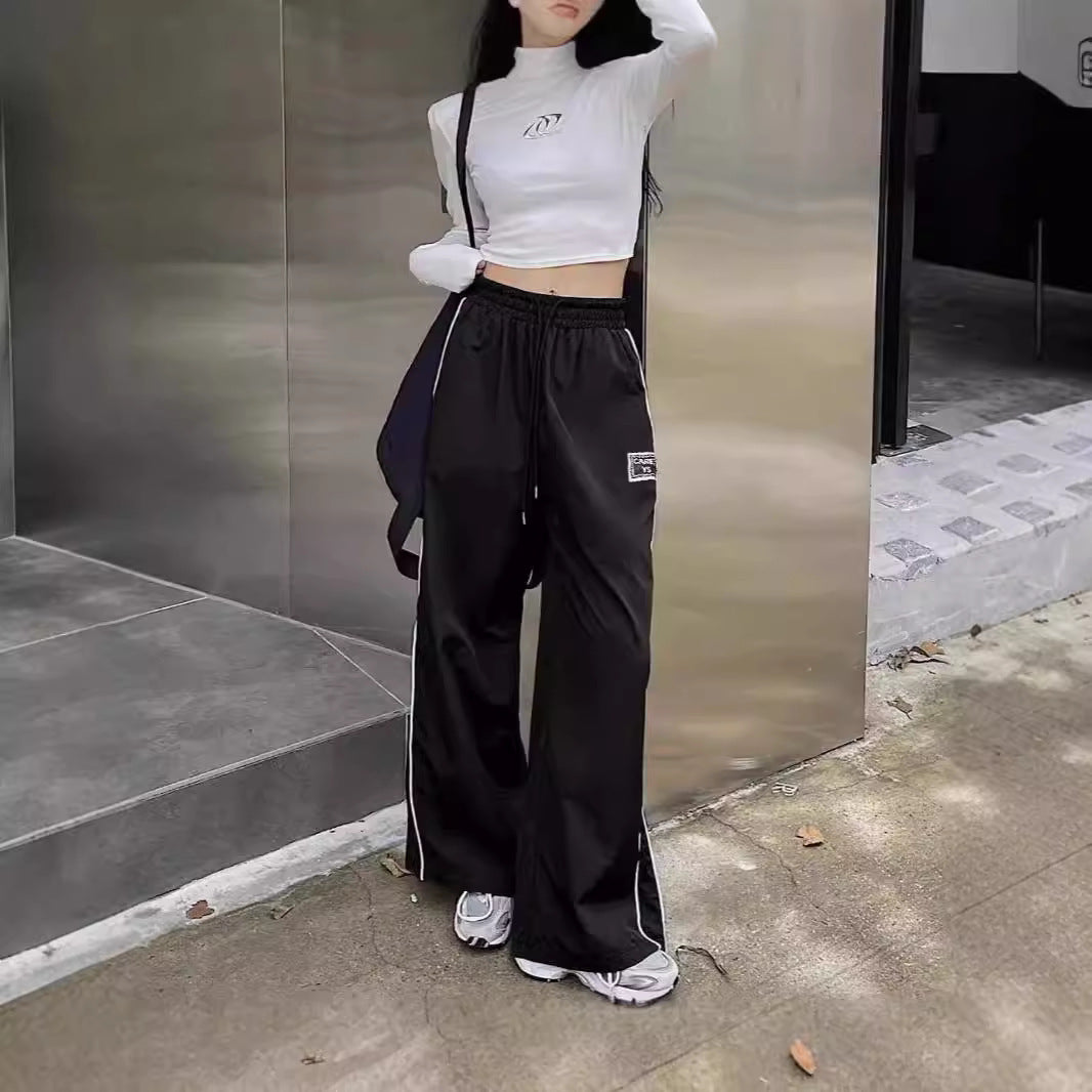 Damen lockere Workout-Hosen mit elastischem Bund und praktischen Taschen Stalluxe