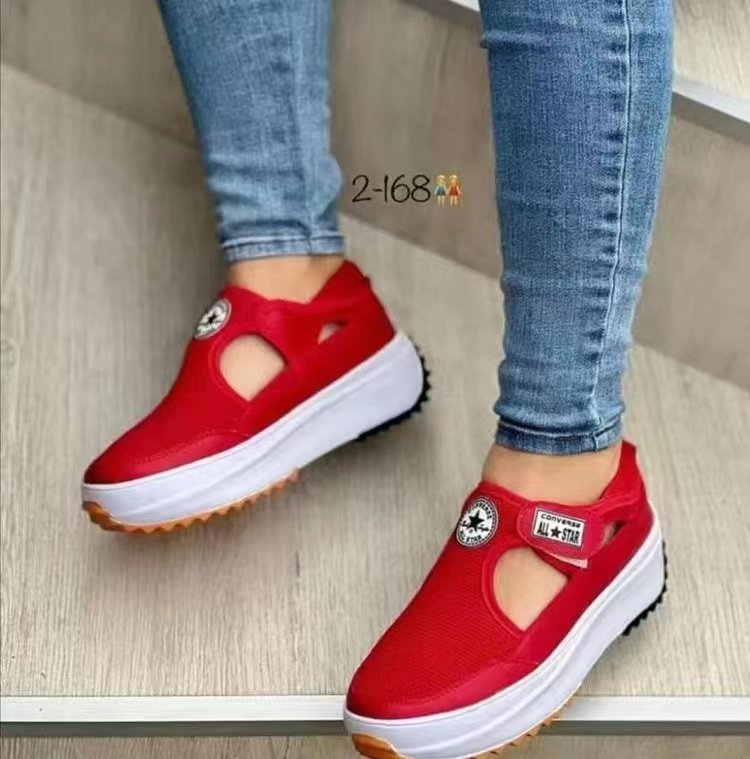 Damen trendige Slip-On Sneakers mit rutschfester Sohle und atmungsaktiver Mesh-Oberfläche Stalluxe