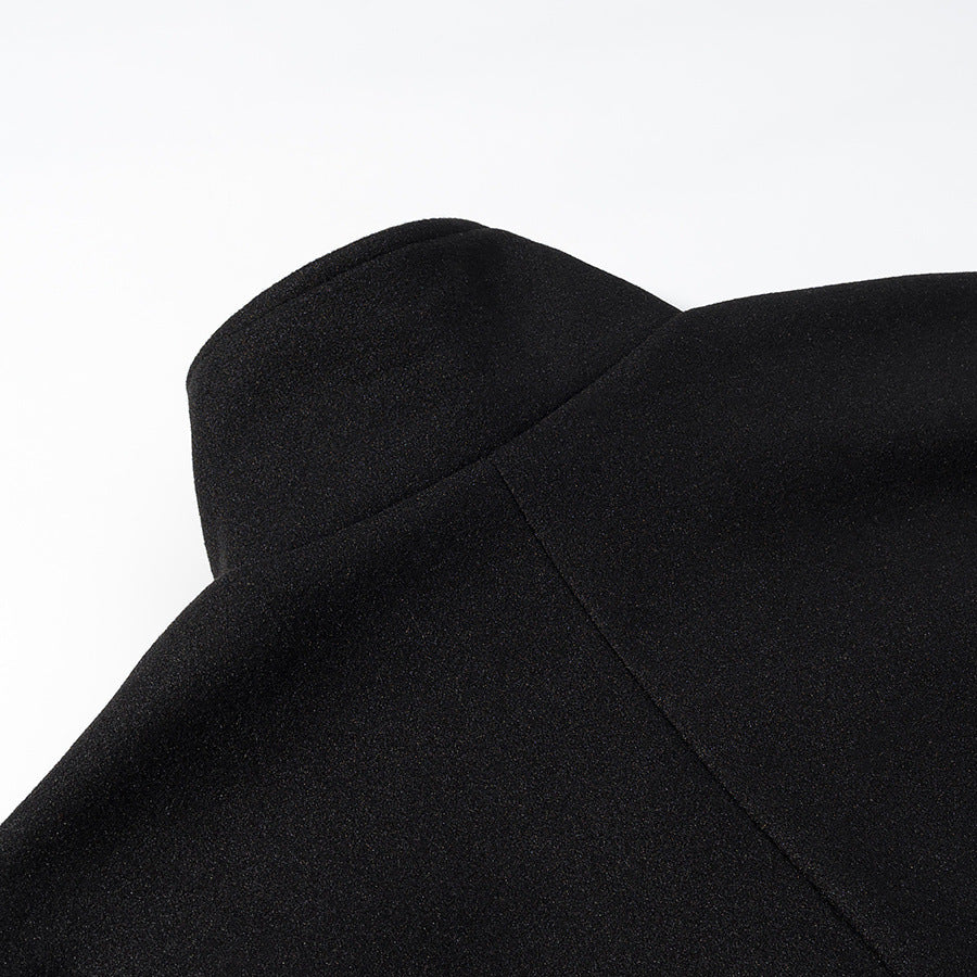 Damen cropped Blousonjacke mit elegantem Stehkragen und Knopfverschluss Stalluxe