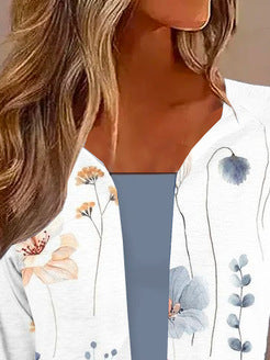 Damen Langarm-Cardigan mit floralen Mustern Stalluxe