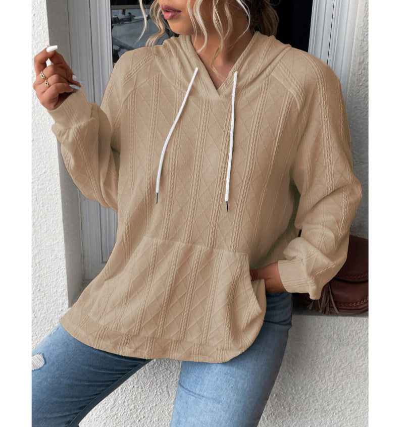 Damen Relaxed Fit Kapuzenpullover mit strukturiertem Design Stalluxe