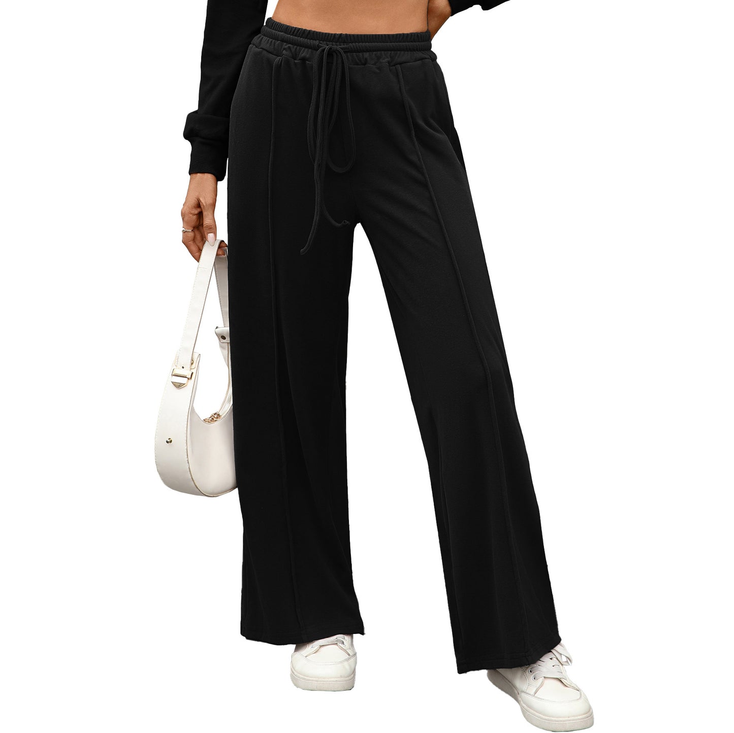Damen Lässige Pluderhose aus hochwertigem Material mit elastischem Bund Stalluxe