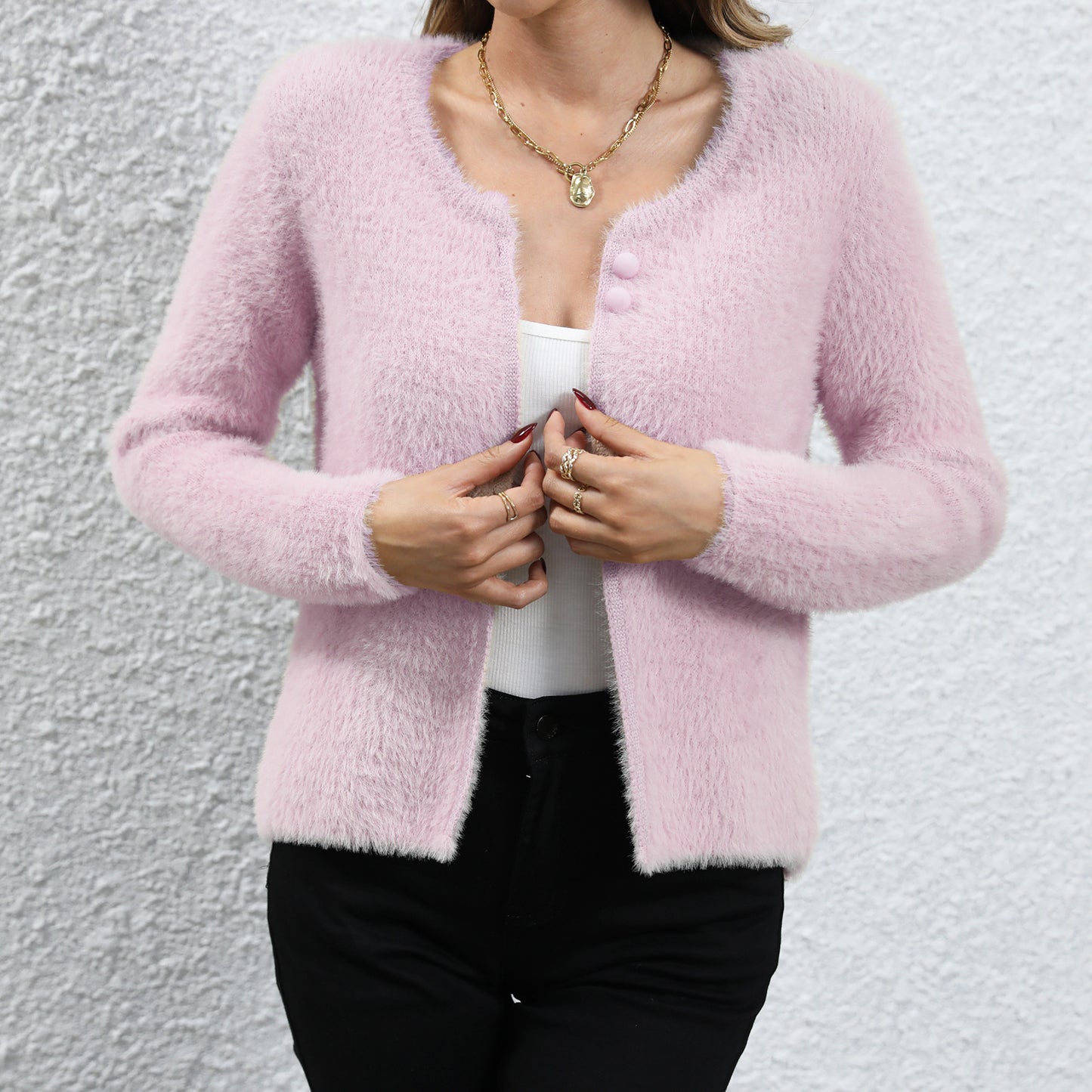 Damen kuschliger Cardigan Stalluxe