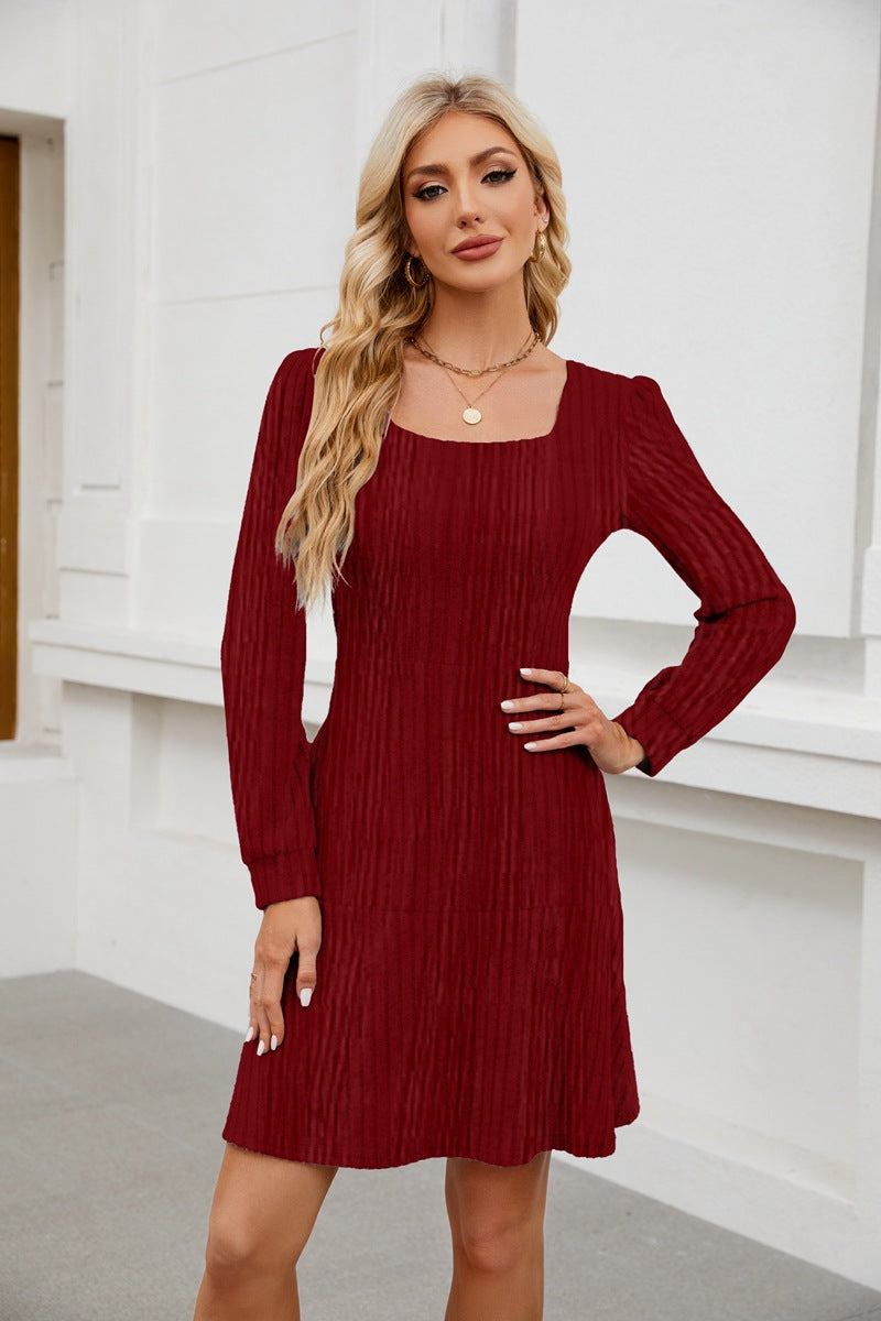 Damen gestricktes Midikleid Stalluxe