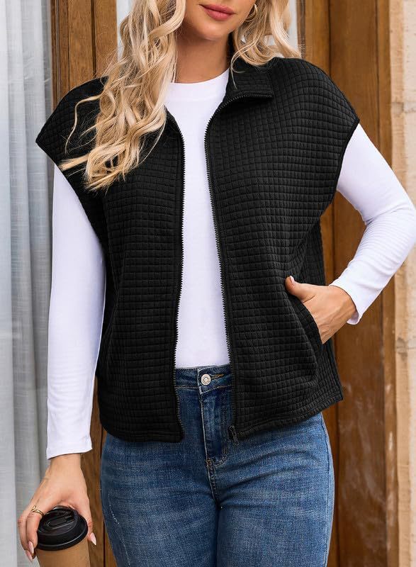 Damen Stepp-Weste mit Reißverschluss und Taschen Stalluxe