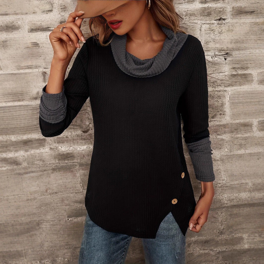 Damen Pullover mit modischem Kragen Stalluxe