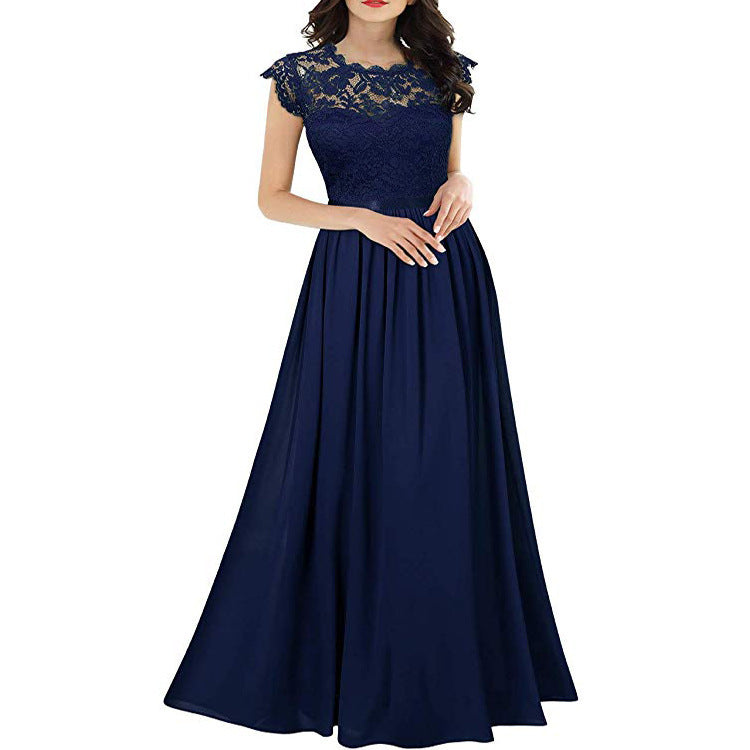 Damen Spitzen-Oberteil A-Linie Abendkleid Stalluxe