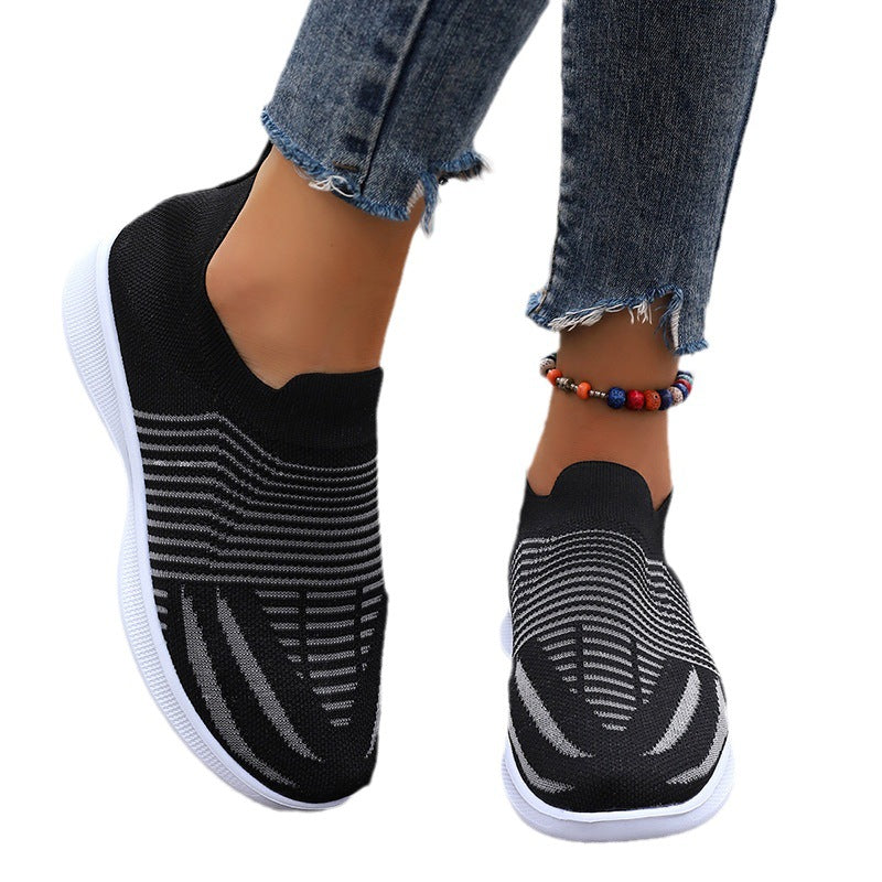 Damen Komfortable Slip-On Sneakers mit atmungsaktivem Obermaterial Stalluxe