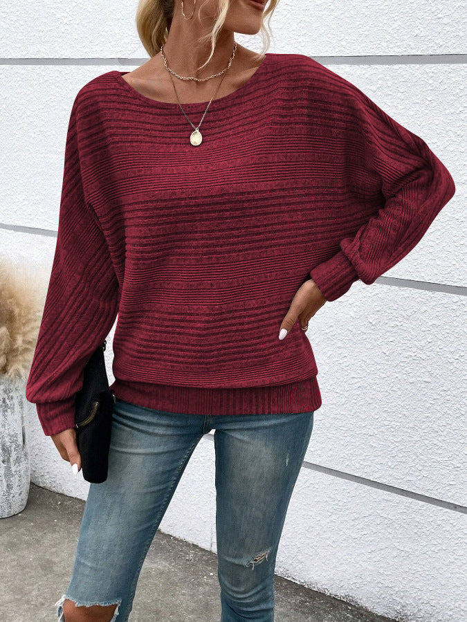 Damen lässiger Strickpullover Stalluxe