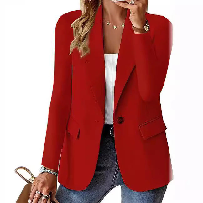 Damen Eleganter Blazer mit tailliertem Schnitt und praktischen Taschen Stalluxe