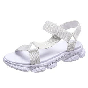 Damen Sportliche Sandalen mit elastischen Riemen und rutschfester Sohle Stalluxe