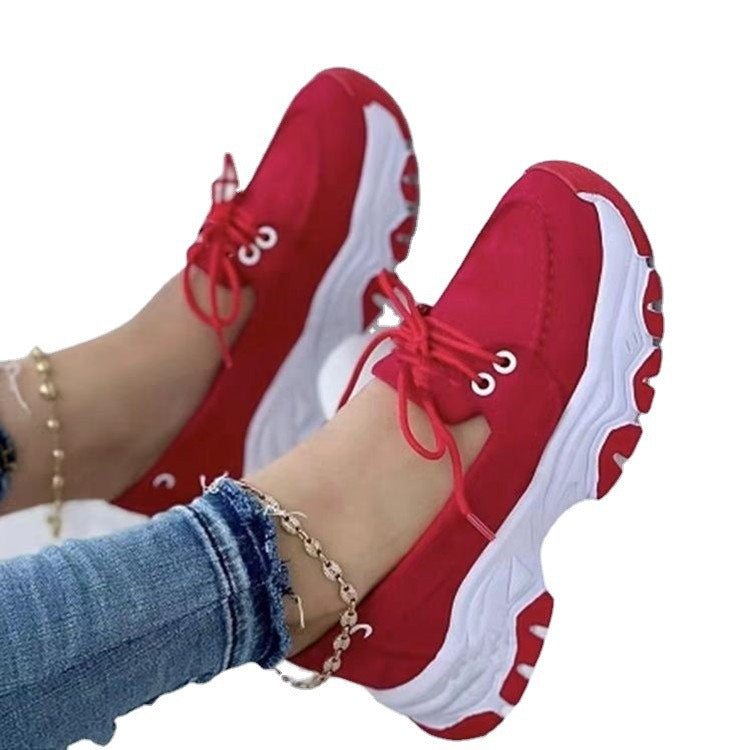 Damen Schnurschuhe mit gepolsterter Sohle und atmungsaktivem Obermaterial Stalluxe