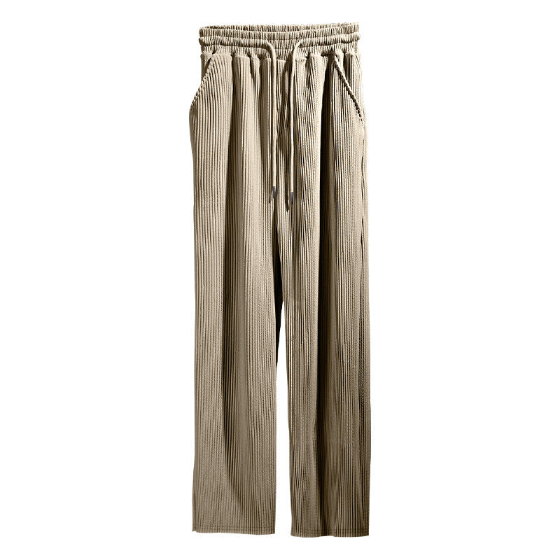 Damen elegante Relaxed Fit Hose mit Gummi-Taille Stalluxe