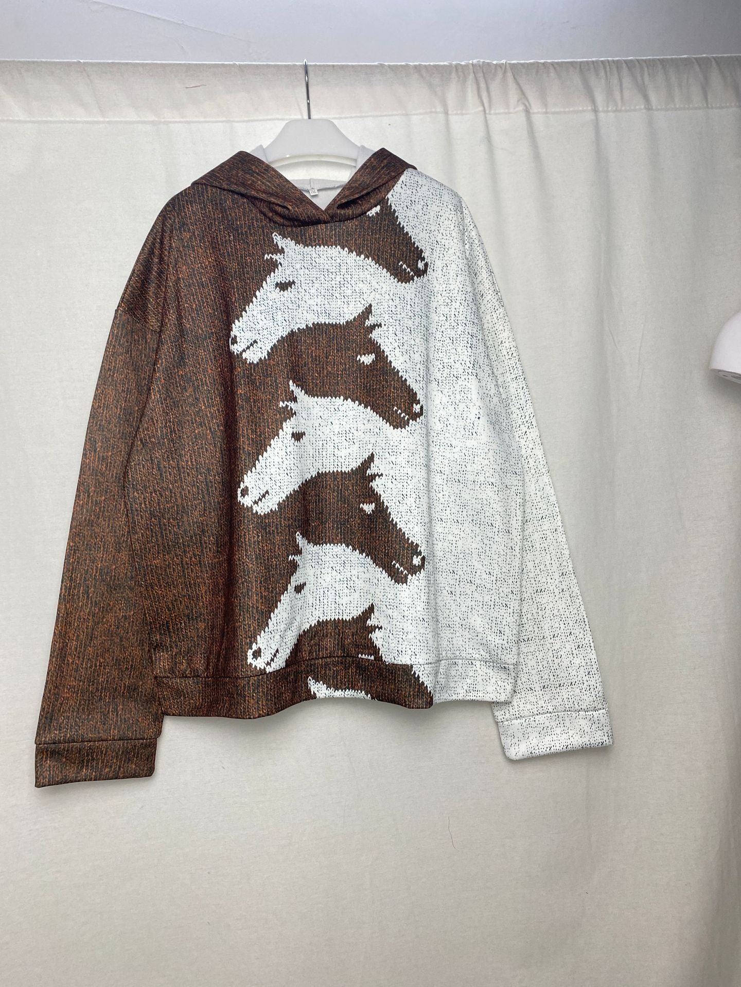 Damen Gemütlicher Hoodie mit Pferdemotiv Stalluxe