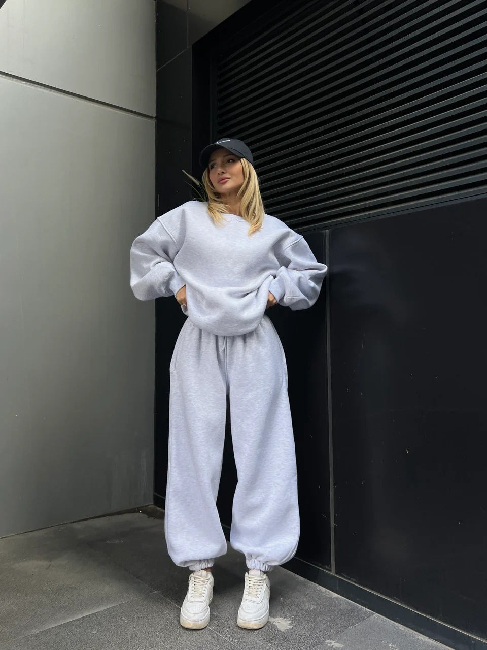 Damen lässiger Hoodie und Jogginghose Set Stalluxe