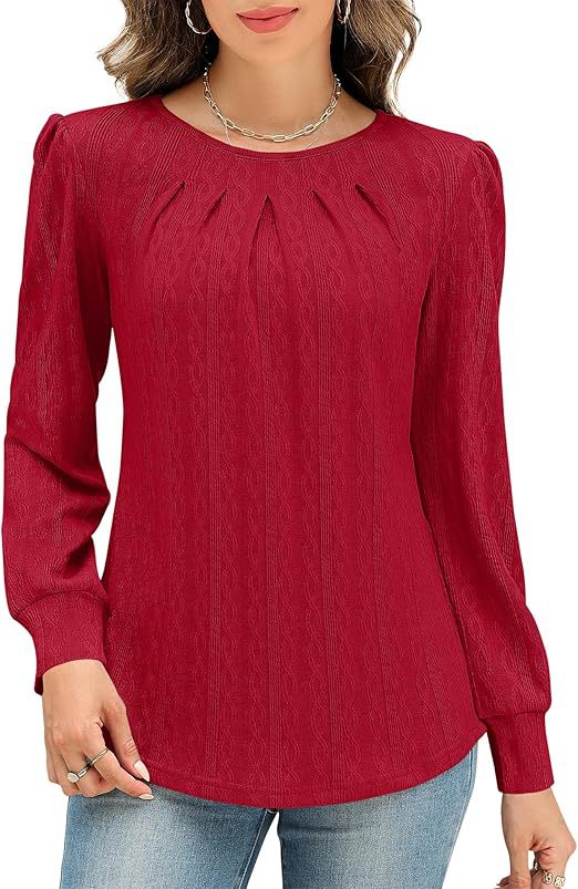 Damen Stylische Bluse mit dekorativem Faltenwurf Stalluxe
