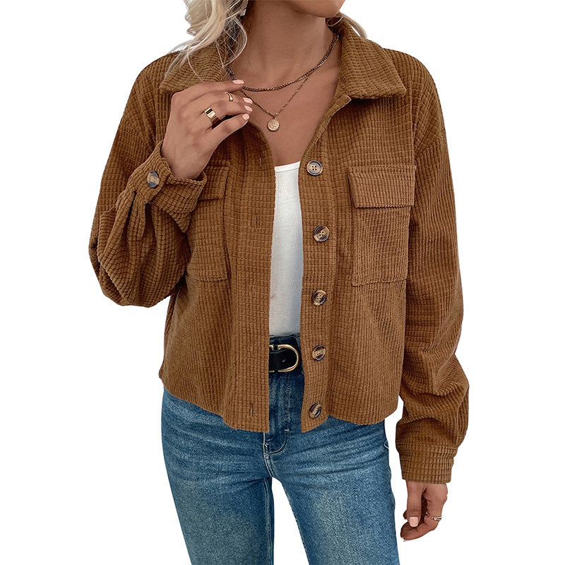 Damen leichte Kordjacke Stalluxe