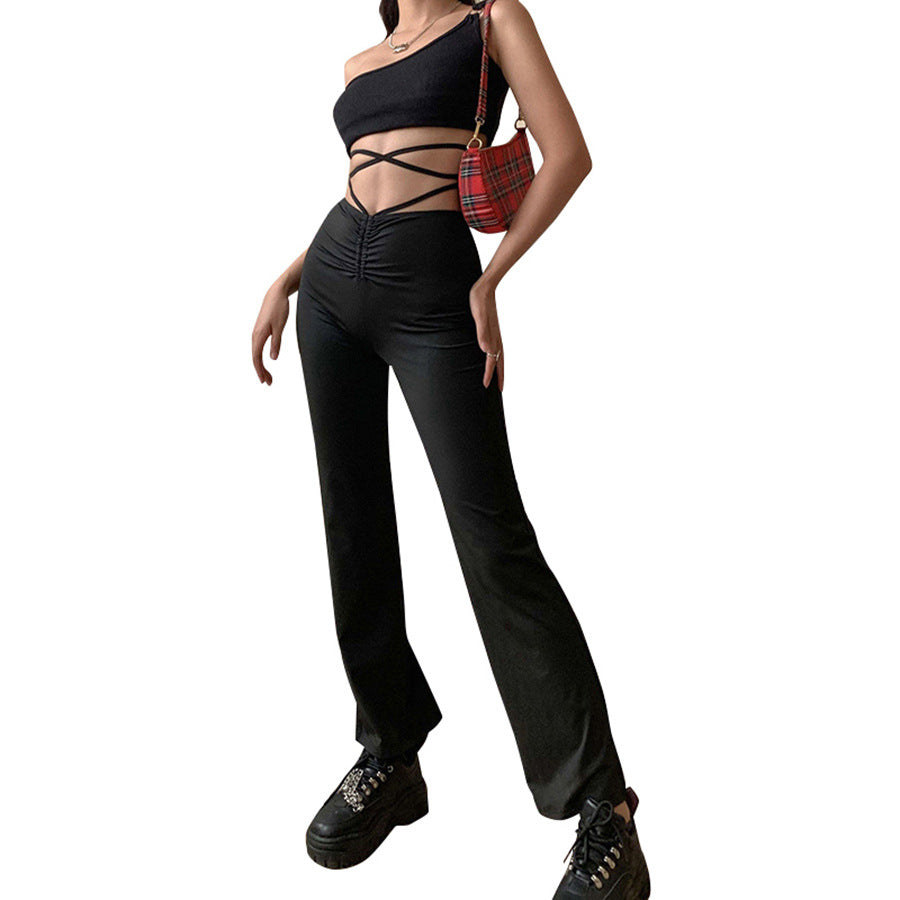 Damen elegante und figurbetonte Jogginghose Stalluxe