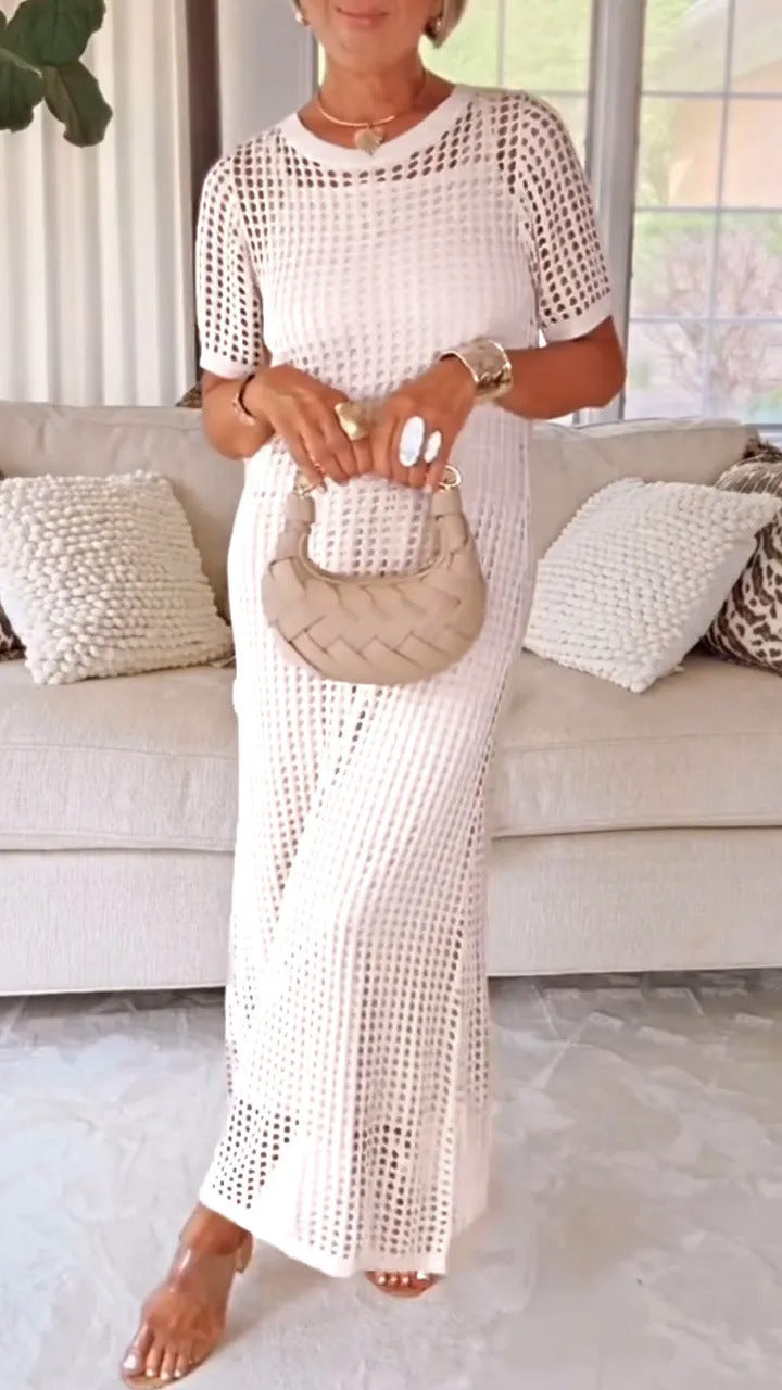 Women's Elegant Mesh Maxi Dress Stalluxe