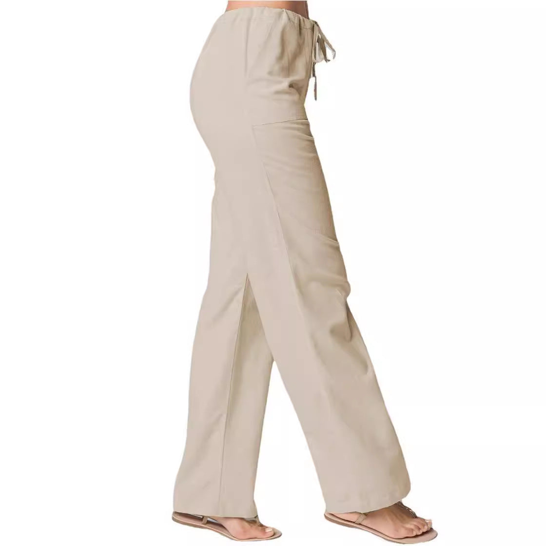 Damen Luftige Freizeithose mit elastischem Taillenbund und praktischen Taschen Stalluxe