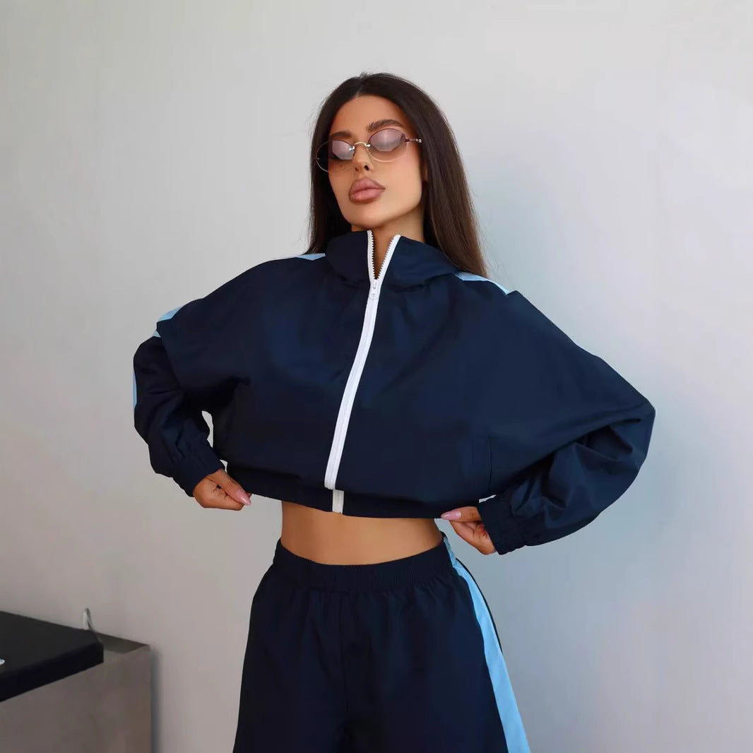 Damen sportliches Freizeit-Set mit atmungsaktivem Oberteil und Shorts Stalluxe