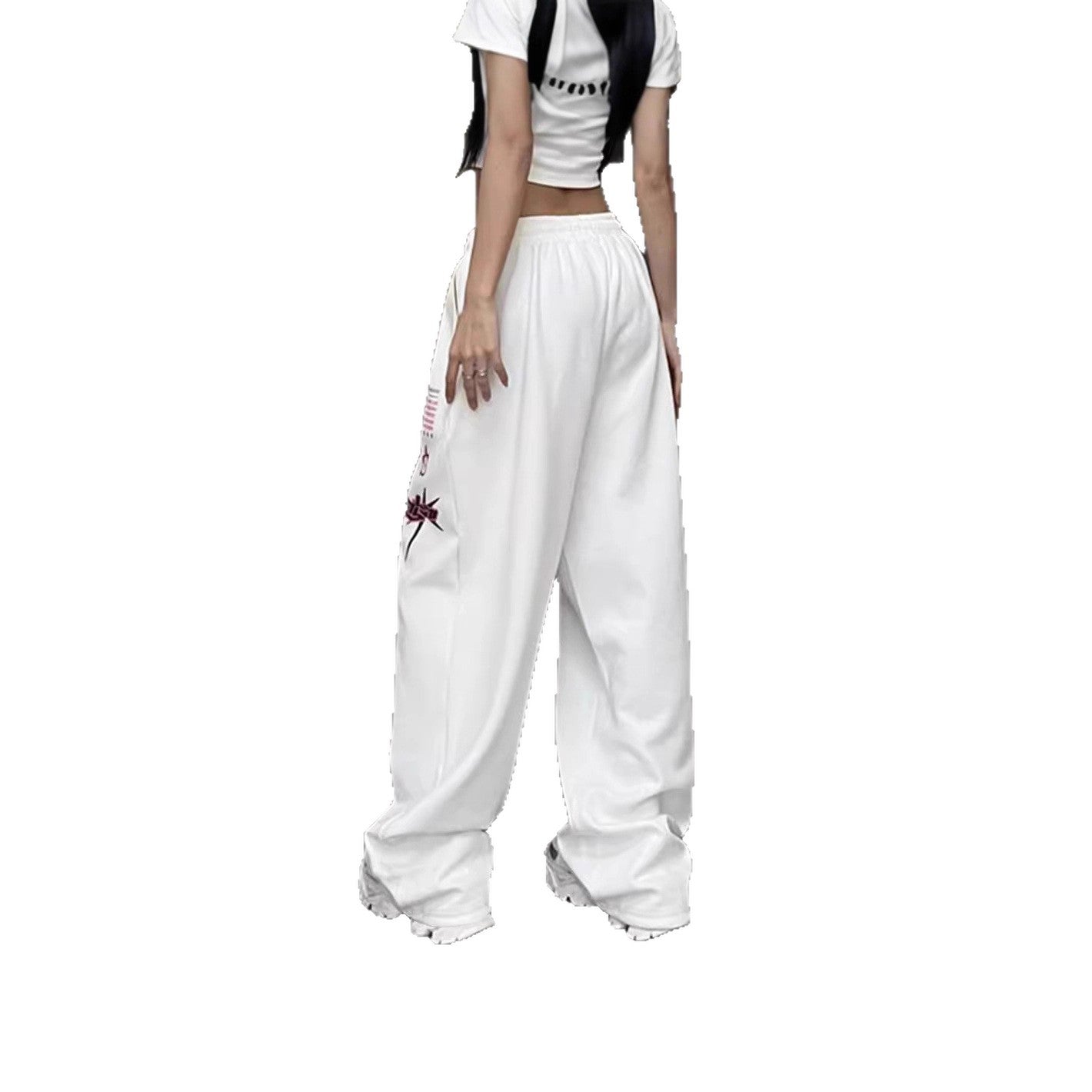 Damen lässige Jogginghose mit grafischen Prints und komfortablem Schnitt Stalluxe