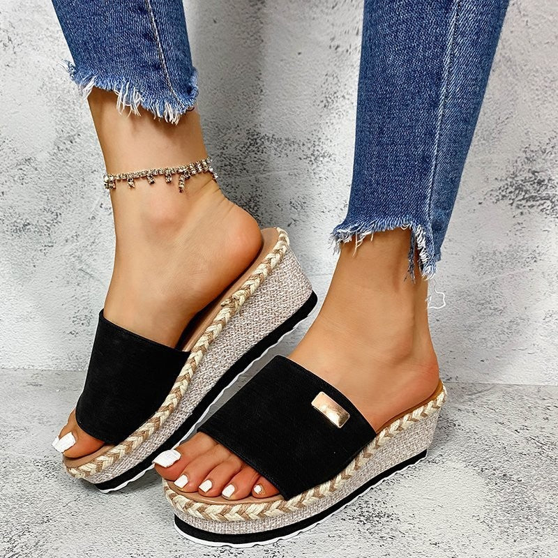 Damen Komfortable Keil-Sandalen Stalluxe