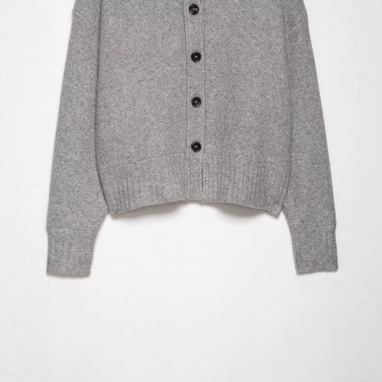 Damen Kurze Strickjacke mit durchgehender Knopfleiste und überschnittenen Schultern Stalluxe