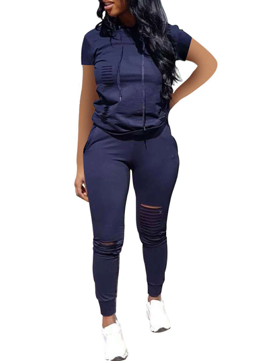 Damen Jogginganzug mit stylischen Zipper-Details und sportlicher Passform Stalluxe