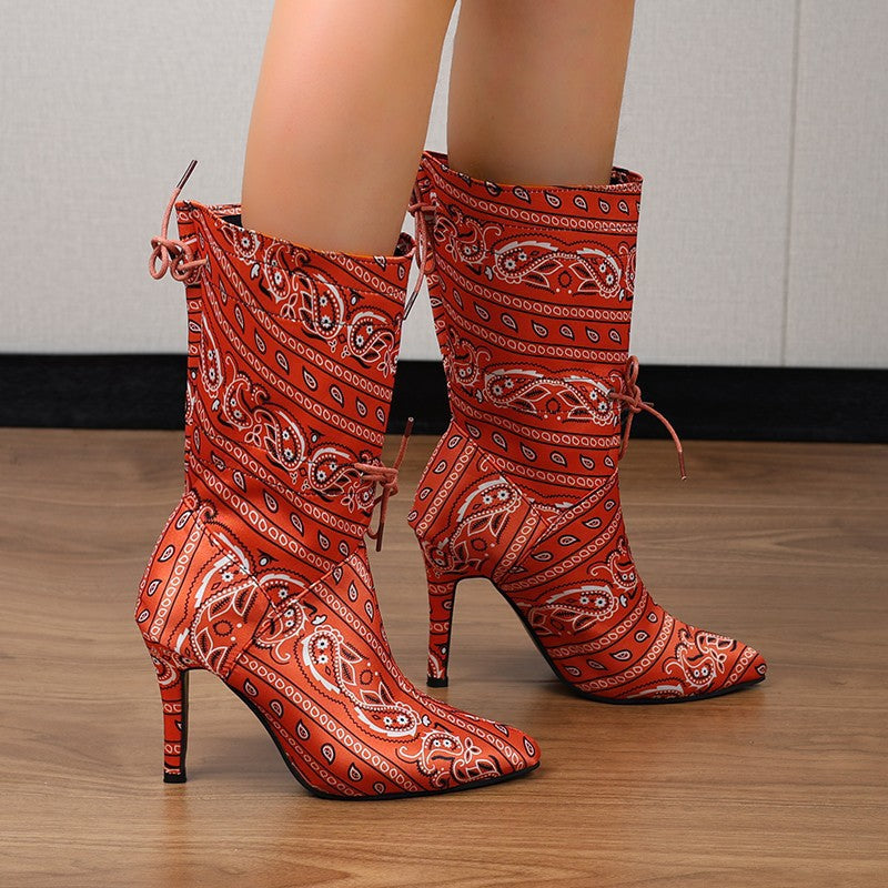 Damen High Heels Stiefel Stalluxe