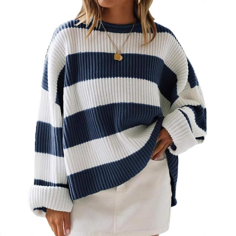 Damen Strickpullover mit oversized Schnitt Stalluxe