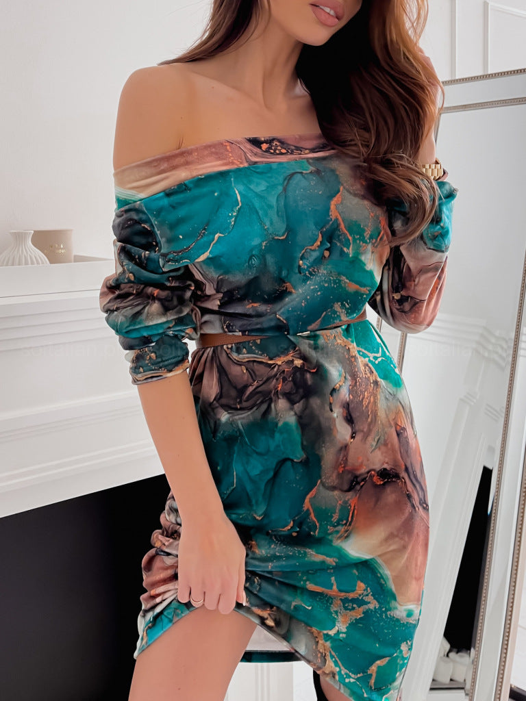 Damen Minikleid im modernen Leopardenmuster mit elegantem Schnitt Stalluxe