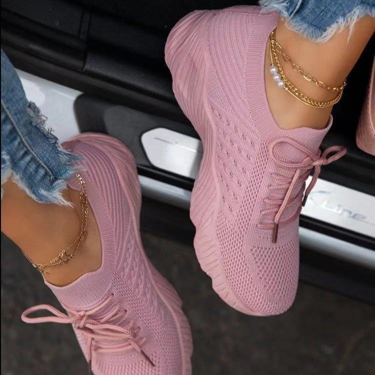 Damen Sportliche Sneaker mit atmungsaktiver Mesh-Oberfläche und innovativem Dämpfungssystem Stalluxe