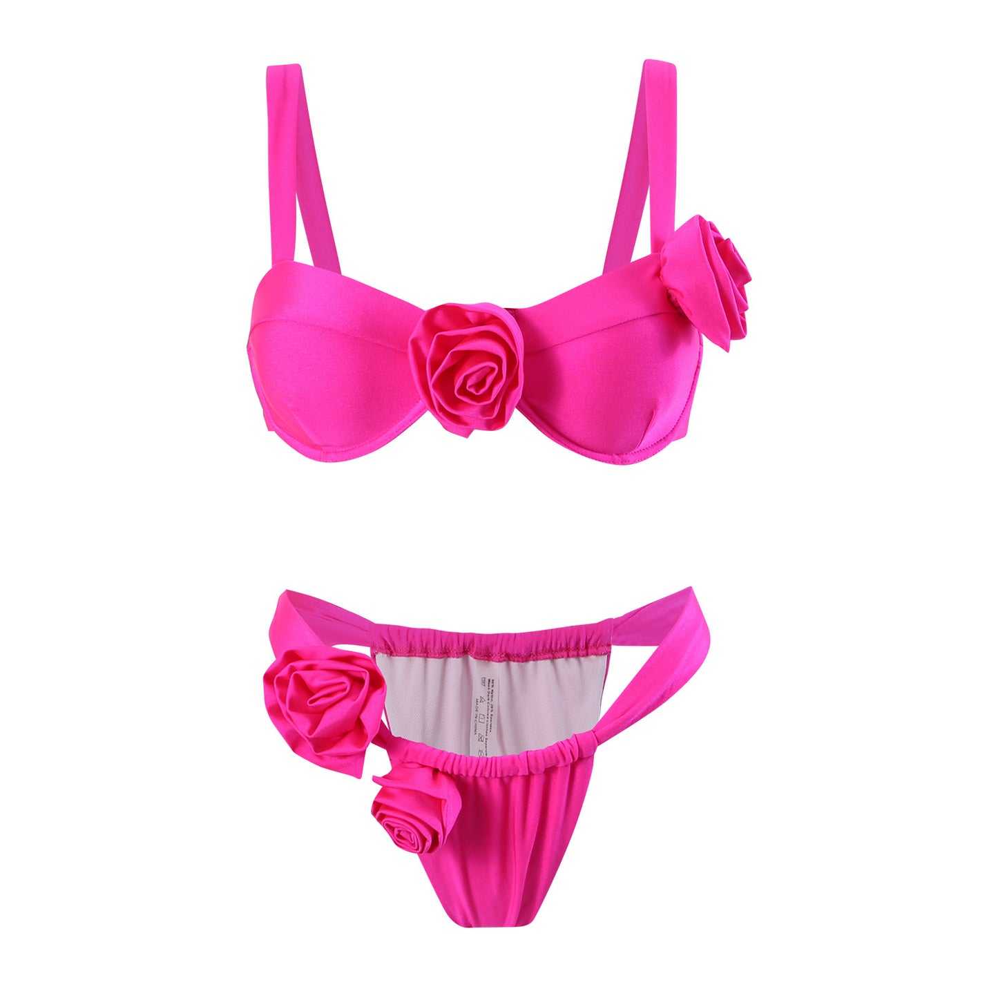 Damen Bikini-Set mit raffinierten Blütenakzenten Stalluxe