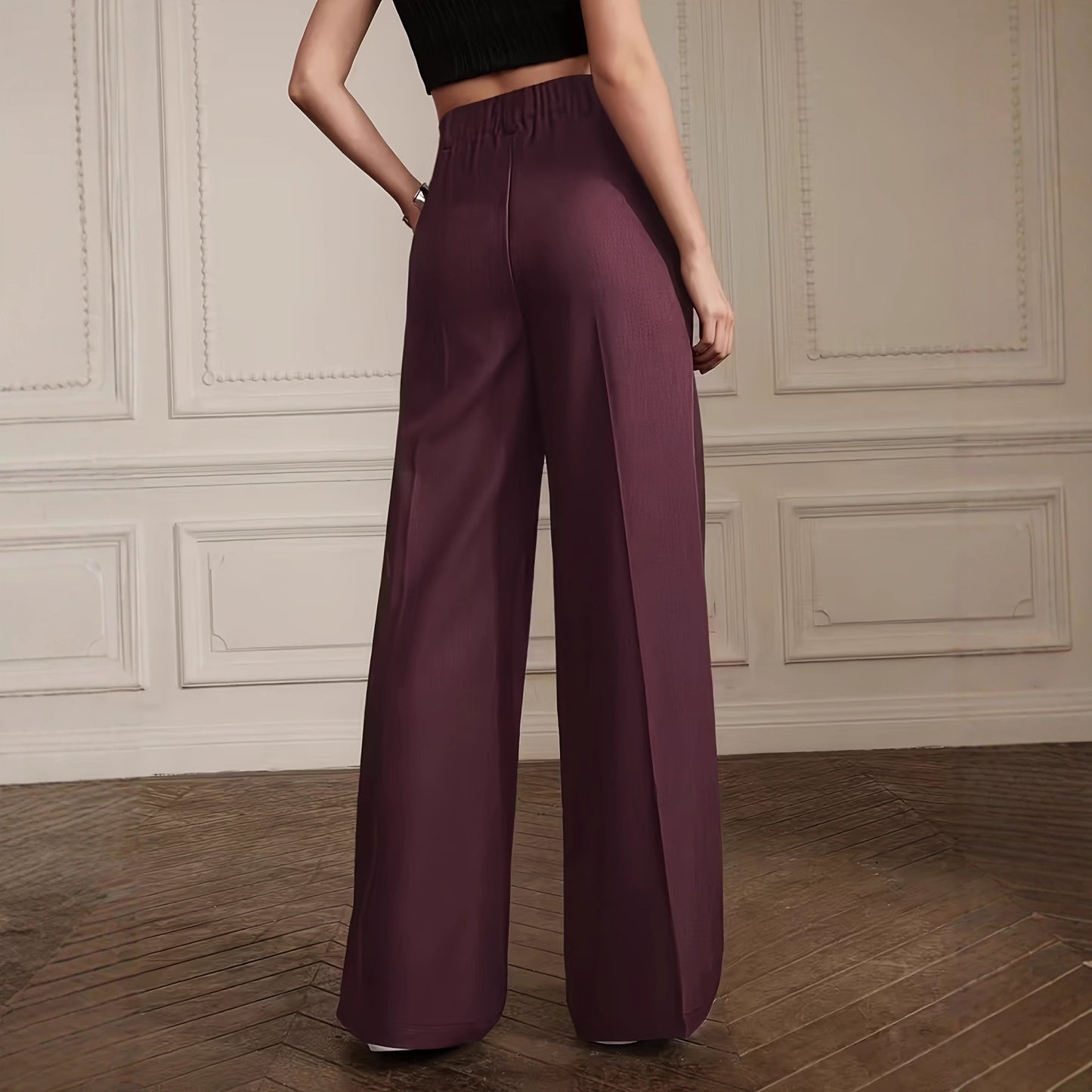 Damen elegante hochtaillierte Hosen Stalluxe