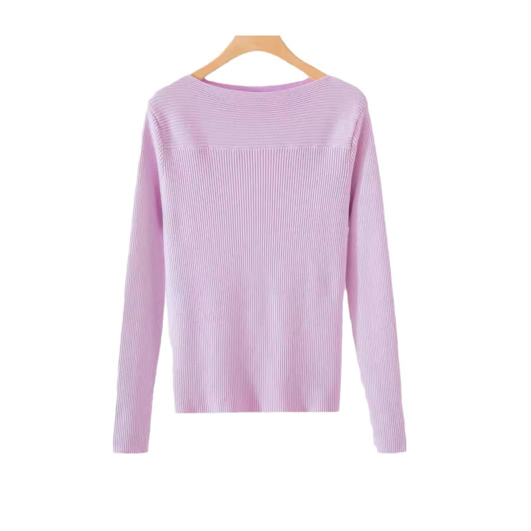 Damen Langärmliges, elegantes Strickoberteil Stalluxe