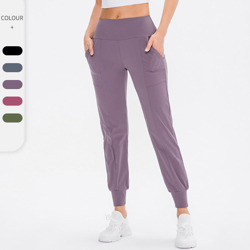 Damen Sportliche Jogginghose mit hoher Taille und praktischen Taschen Stalluxe