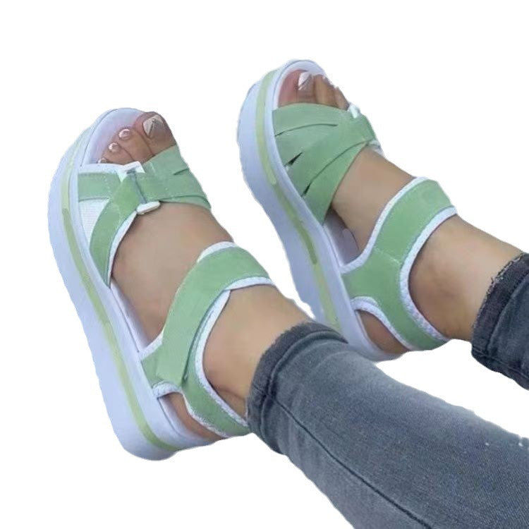 Damen Komfortable Sportive Sandalen mit verstellbaren Riemen und dämpfender Sohle Stalluxe
