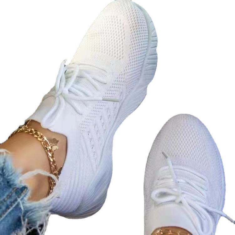 Damen Sportliche Sneakers mit elastischem Mesh-Obermaterial und rutschfester Sohle Stalluxe