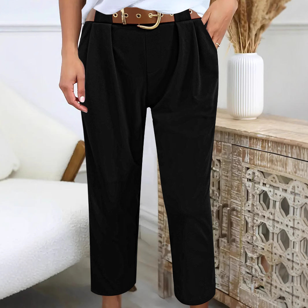 Hoch taillierte Damenhose Stalluxe