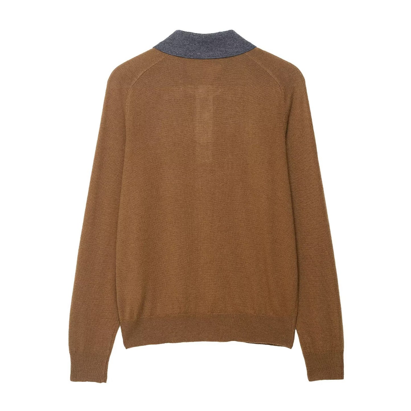 Damen Pullover mit modernem Rautenmuster und Polokragen Stalluxe
