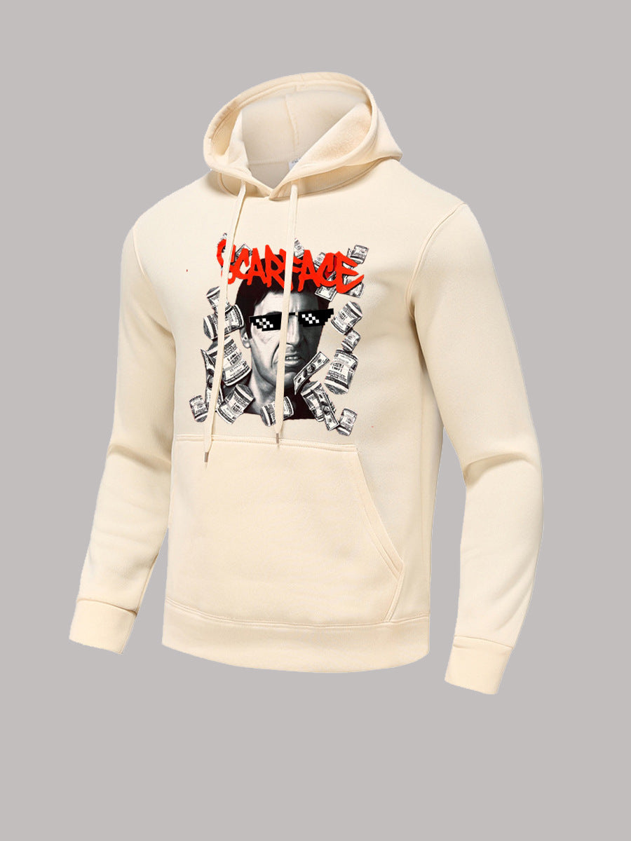 Damen Kapuzenpullover mit kreativem Grafikdruck Stalluxe