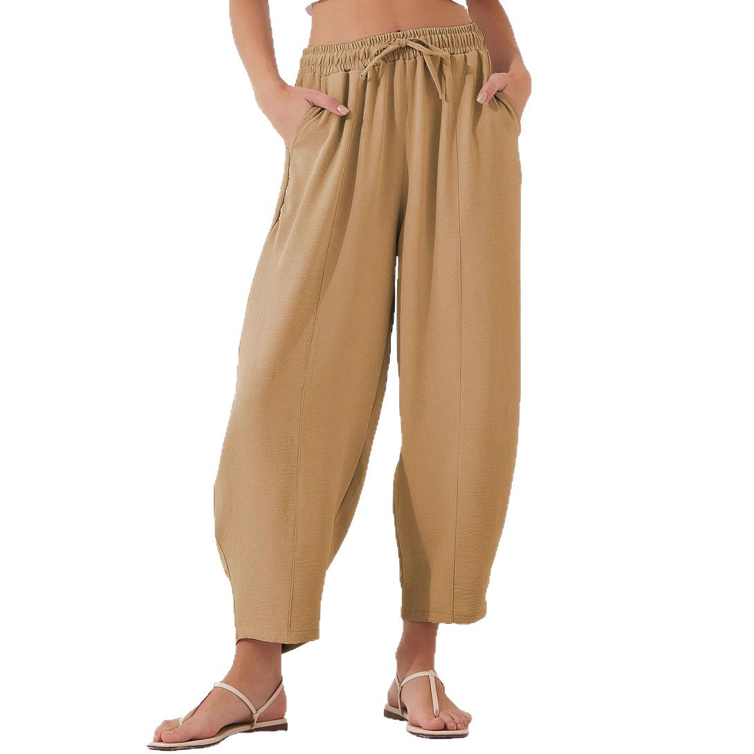 Women's Relaxed Fit Lightweight Trousers Stalluxe