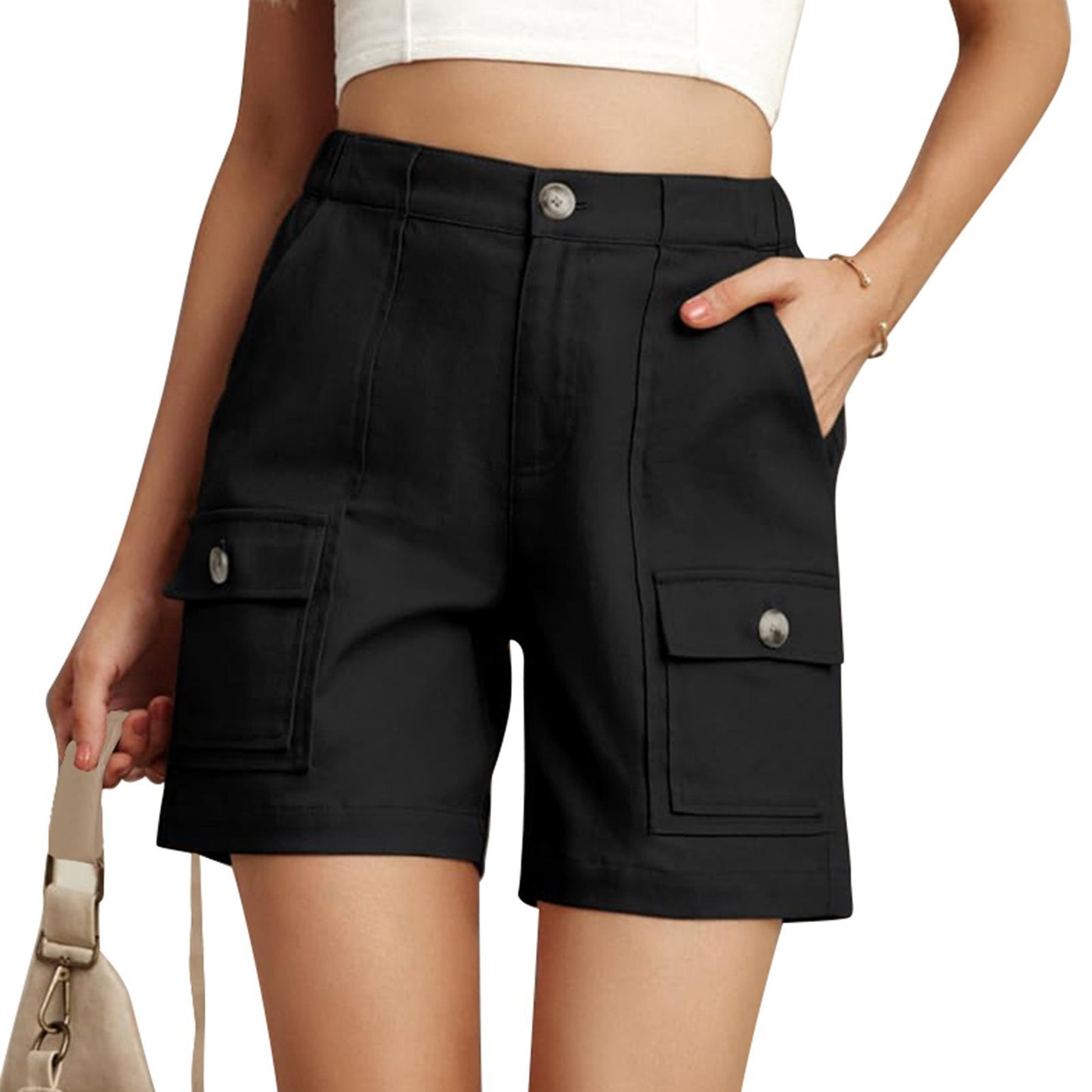 Damen Cargo Shorts Stalluxe