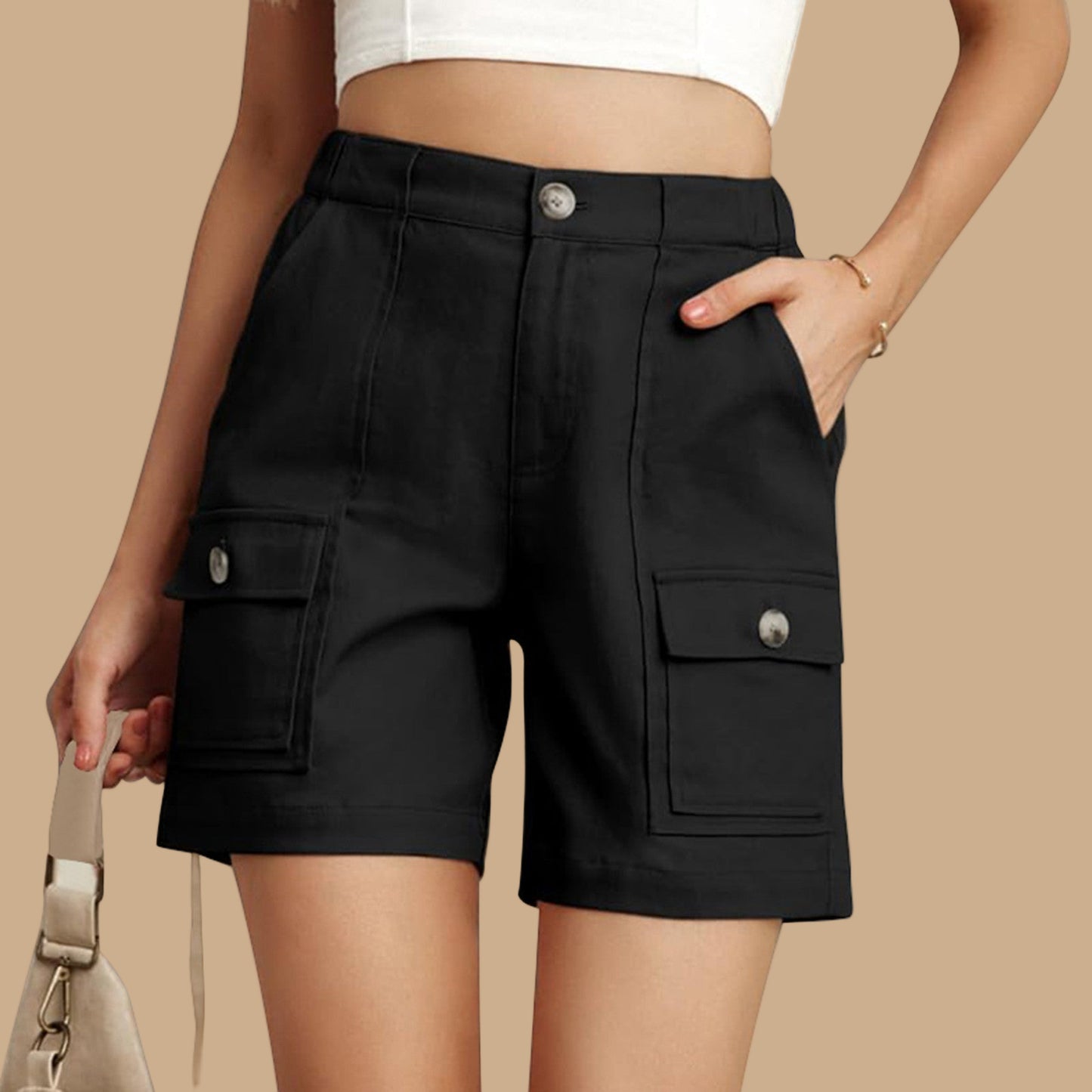 Damen Cargo Shorts Stalluxe