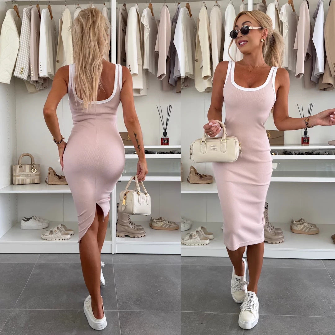 Damen figurbetontes Sommerkleid Stalluxe
